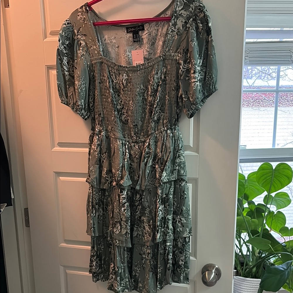 Floral Green Dress